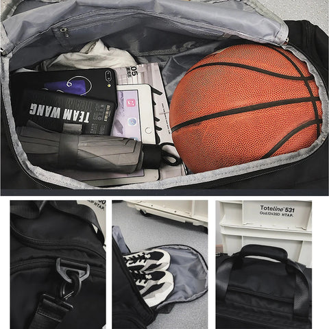 Waterproof Gym Backpack Dry Wet Outdoor Fitness Training Workout Sports Backpacks Large Capacity Travel Sport Sneaker Bag Duffel Zen fit plus