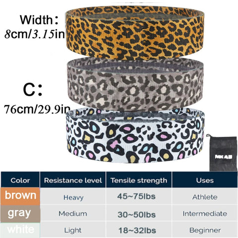 Hip Fitness Resistance Bands Exercise Workout Set Fabric Loop Yoga Booty Bands 3-Piece For Leg Thigh Butt Squat Glute Equipment Zen fit plus