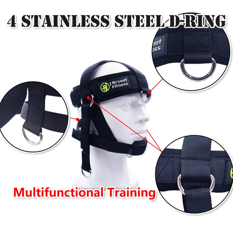 Head Neck Harness for Weight Lifting Training Diverse Workout Adjustable Strap Chin Pad Strength Powerlifting Workout Equipment - Zen Fit Plus