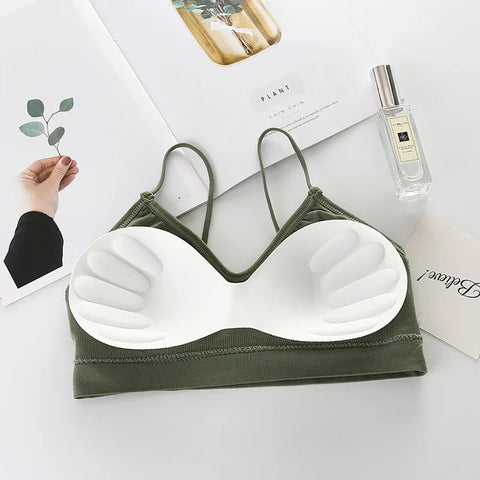 Women Sports Bras Fast Dry Elastic Padded Gym Running skeep Bra Solid color Fitness Yoga Sport breathable Tops Zen Fit Plus