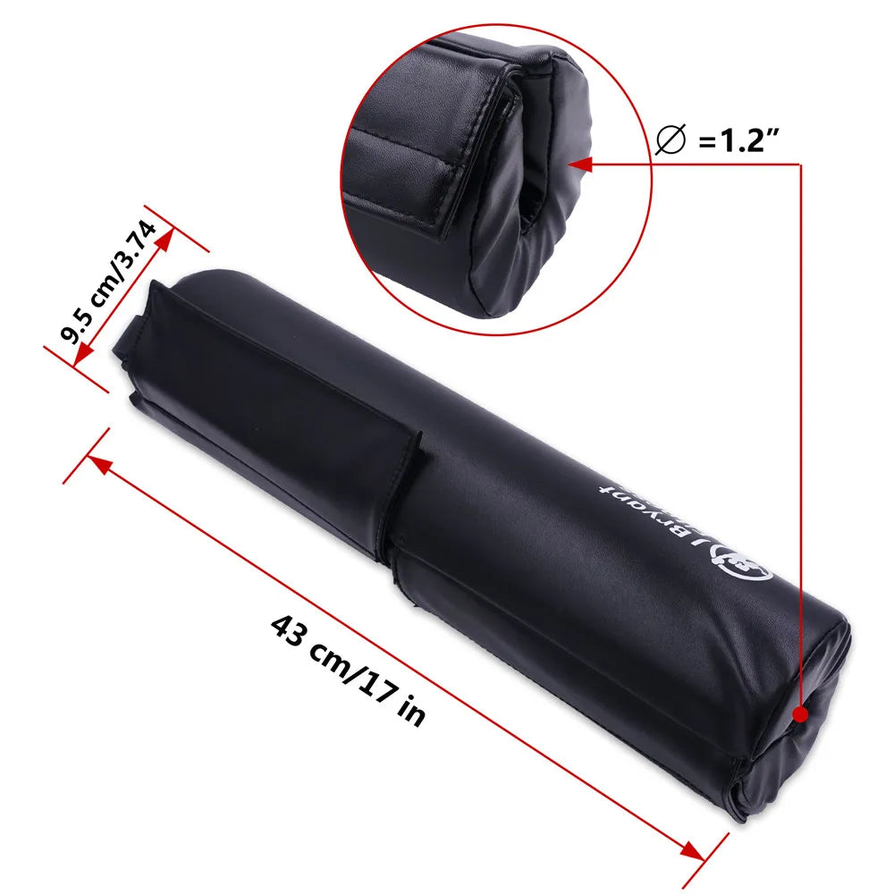 Hip Thrusts Barbell Squat Pad Non-Slip with Thick Foam PU Leather Padding Neck Shoulders Protective Gym Weightlifting Training Zen fit plus