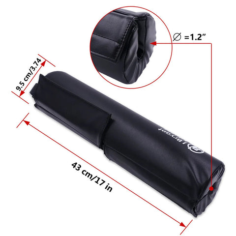 Hip Thrusts Barbell Squat Pad Non-Slip with Thick Foam PU Leather Padding Neck Shoulders Protective Gym Weightlifting Training Zen fit plus