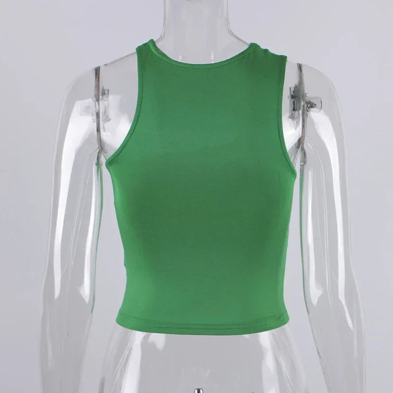 Cut Out Sexy Crop Off Shoulder Solid Skinny Sport Short Tops Women Tank Irregular Summer Tube Tops - Zen Fit Plus