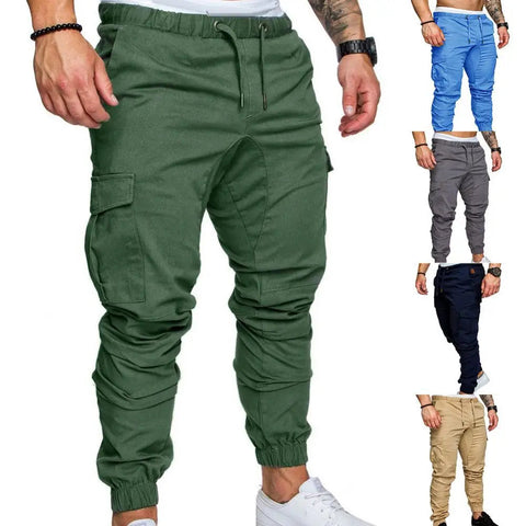 50%HOT2022 New Men's Casual Jogging Pants Solid Color Pocket Pants Sports Pants Men's Trousers Street Hip Halen Jogging Pants Zen fit plus