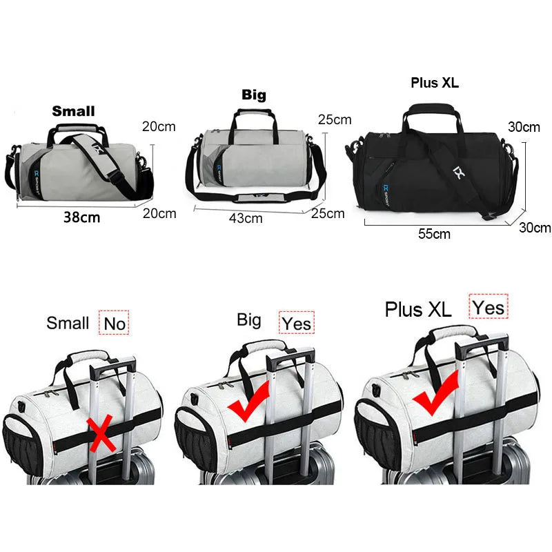 Men Gym Bag Dry Wet For Yoga Women Training Tas Travel Sac De Sport Outdoor Swim Women Shoes Fitness Weekender Shoulder Handbags Zen fit plus