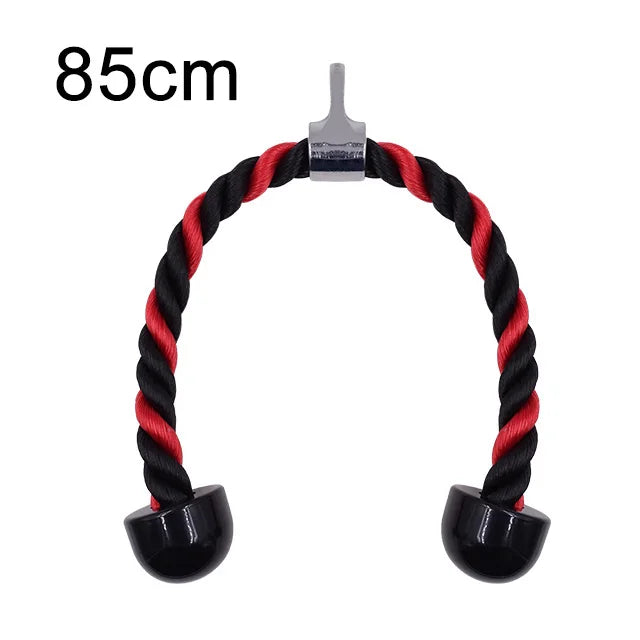 Gym Tricep Rope Pull Down Cable Rope Tricep Cord Pulldown Workout Exercise Back Fitness Strength Bodybuilding Training Equipment Zen fit plus