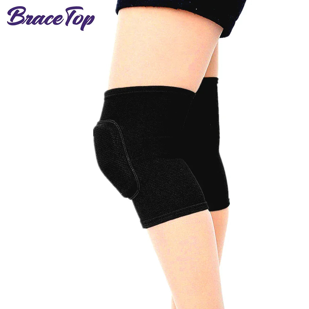 Sports Knee Pads Adults Kid Dance Knee Protector Elastic Thicken Sponge Knees Brace Support for Gym Yoga Workout Training - Zen Fit Plus