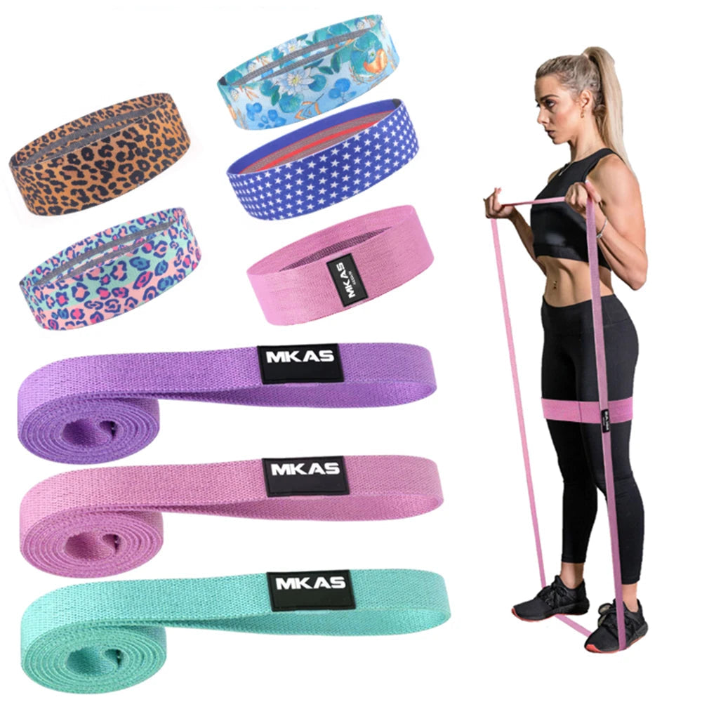 Long Booty Band Hip Circle Loop Resistance Band Workout Exercise for Legs Thigh Glute Butt Squat Non-slip Design Zen fit plus