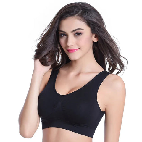 Women Sport Yoga Bra Running Vest Gym Workout Underwear Padded Crop Tops Female Sportswear Brassiere Push Up Fitness Bras Zen Fit Plus