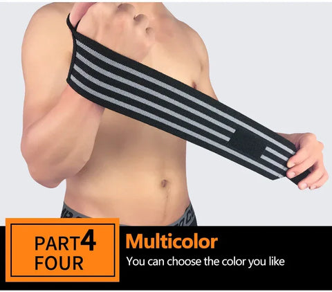 Weight Lifting Elastic Wristband Breathable Wrist Wraps Bandage for Gym Fitness Weightlifting Powerlifting Wrist Brace Support - Zen Fit Plus
