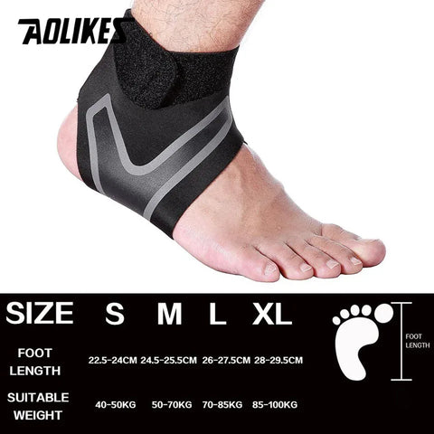 AOLIKES Ankle Support Brace,Elasticity Free Adjustment Protection Foot Bandage,Sprain Prevention Sport Fitness Guard Band - Zen Fit Plus