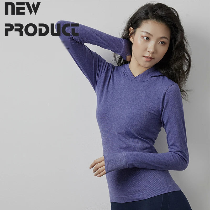 2024 Long Sleeve Sports Jacket Women Zip Fitness Yoga Shirt Winter Warm Gym Top Activewear Running Coats Workout Clothes Woman Zen fit plus