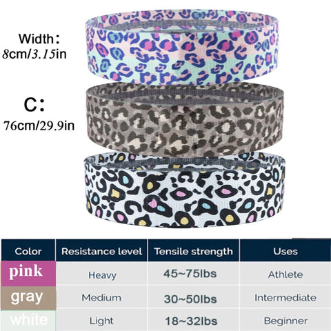 Hip Fitness Resistance Bands Exercise Workout Set Fabric Loop Yoga Booty Bands 3-Piece For Leg Thigh Butt Squat Glute Equipment Zen fit plus