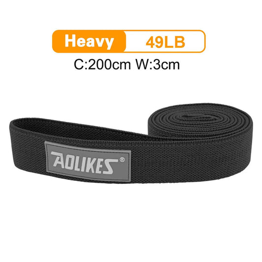 AOLIKES New Fitness Long Resistance Bands Workout Fabric Set Exercise Elastic Booty Bands For Pull Up Woman Assist Leg Zen fit plus