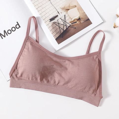 Women Sexy Crop Tops Tube Top Bra Female Streetwear Sleeveless Camis Seamless Sport Lingerie Tee Crop Top Bandeau Top Tanks Zen fit plus