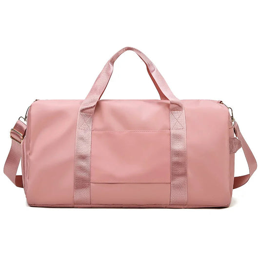 Gym Bag Men Women Training Fitness Swim Travel Luggage Handbag Yoga Shoulder Pack Shoes Storage Waterproof Dry Wet Separation Zen fit plus