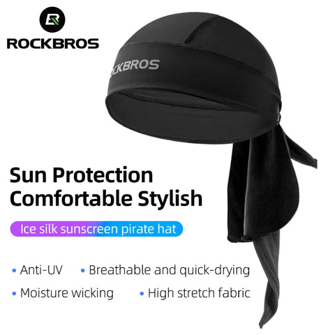 ROCKBROS Cycling Bicycle Bandana Breathable Wicking Elasticity Men Women Outdoor Running Hiking Sunscreen Cap Headwear Headband Zen fit plus
