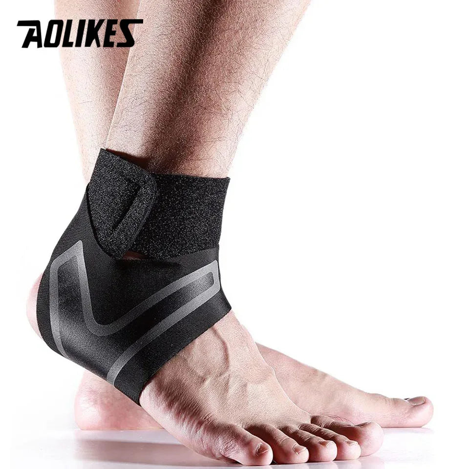 AOLIKES Ankle Support Brace,Elasticity Free Adjustment Protection Foot Bandage,Sprain Prevention Sport Fitness Guard Band - Zen Fit Plus