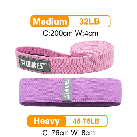 AOLIKES New Fitness Long Resistance Bands Workout Fabric Set Exercise Elastic Booty Bands For Pull Up Woman Assist Leg Zen fit plus