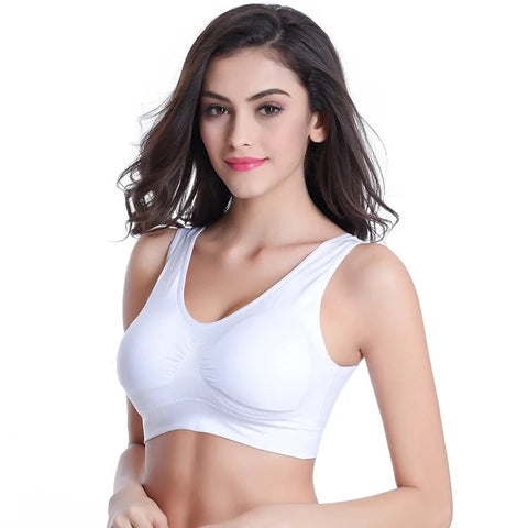 Women Sport Yoga Bra Running Vest Gym Workout Underwear Padded Crop Tops Female Sportswear Brassiere Push Up Fitness Bras Zen Fit Plus