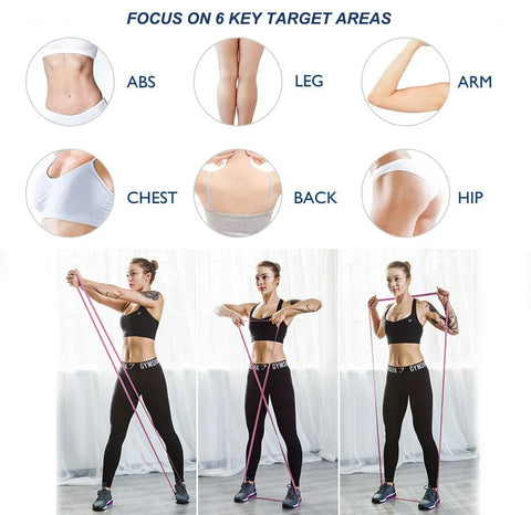 Long Booty Band Hip Circle Loop Resistance Band Workout Exercise for Legs Thigh Glute Butt Squat Non-slip Design - Zen Fit Plus