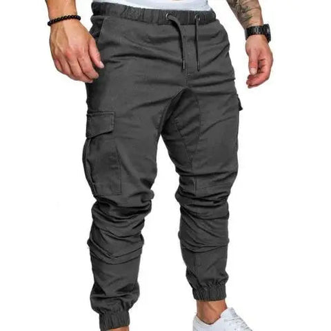 50%HOT2022 New Men's Casual Jogging Pants Solid Color Pocket Pants Sports Pants Men's Trousers Street Hip Halen Jogging Pants Zen fit plus