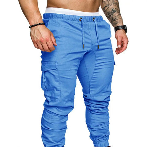 50%HOT2022 New Men's Casual Jogging Pants Solid Color Pocket Pants Sports Pants Men's Trousers Street Hip Halen Jogging Pants Zen fit plus