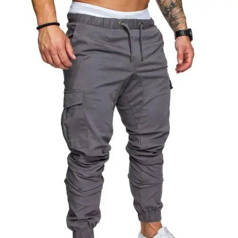 50%HOT2022 New Men's Casual Jogging Pants Solid Color Pocket Pants Sports Pants Men's Trousers Street Hip Halen Jogging Pants Zen fit plus