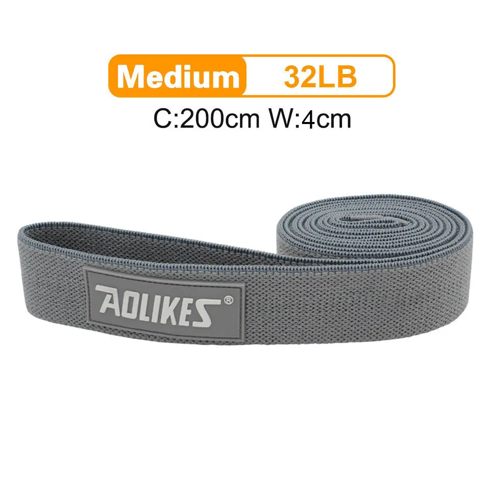 AOLIKES New Fitness Long Resistance Bands Workout Fabric Set Exercise Elastic Booty Bands For Pull Up Woman Assist Leg Zen fit plus