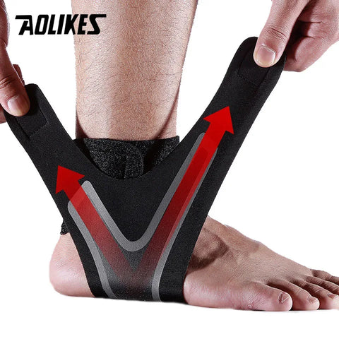 AOLIKES Ankle Support Brace,Elasticity Free Adjustment Protection Foot Bandage,Sprain Prevention Sport Fitness Guard Band - Zen Fit Plus