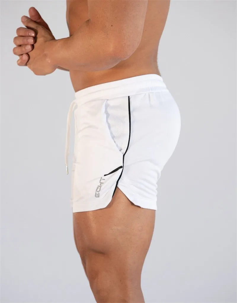 GITF Mens Gym Training Shorts Men Sports Casual Clothing Fitness Workout Running Grid quick-drying compression Shorts Athletics Zen fit plus