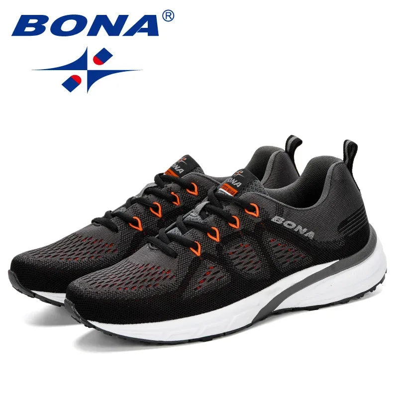 BONA Sneakers Men Shoes Sport Mesh Trainers Lightweight Baskets Femme Running Shoes Outdoor Athletic Shoes Men - Zen Fit Plus