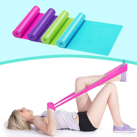 Sports Resistance Bands Pilates Strength Conditioning Workout Yoga Fitness Training Gym Equipment Latex Elastic Rubber Loops Zen fit plus