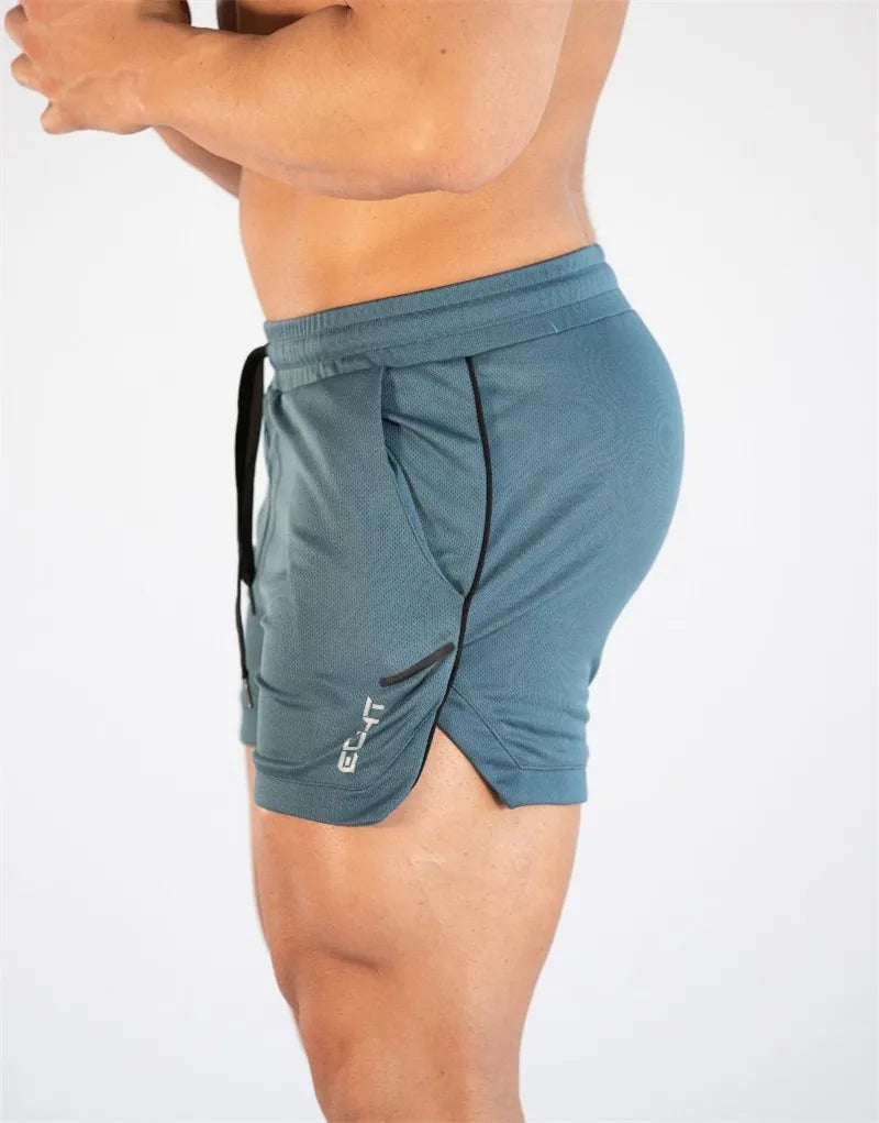 GITF Mens Gym Training Shorts Men Sports Casual Clothing Fitness Workout Running Grid quick-drying compression Shorts Athletics Zen fit plus