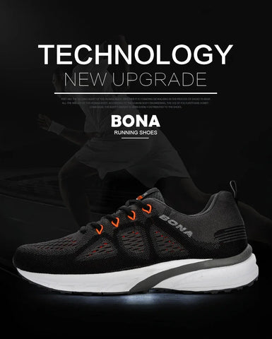 BONA Sneakers Men Shoes Sport Mesh Trainers Lightweight Baskets Femme Running Shoes Outdoor Athletic Shoes Men - Zen Fit Plus