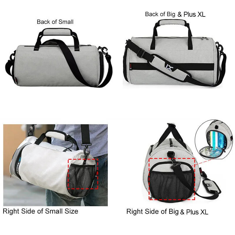 Men Gym Bag Dry Wet For Yoga Women Training Tas Travel Sac De Sport Outdoor Swim Women Shoes Fitness Weekender Shoulder Handbags Zen fit plus