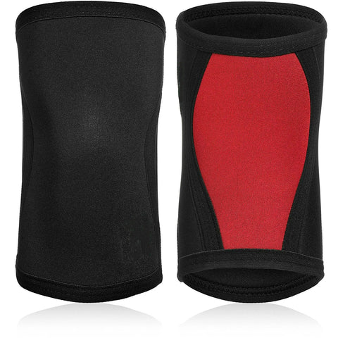 Knee Sleeves for Weightlifting (1 Pair) Premium Support & Compression - Powerlifting & Crossfit - 7mm Neoprene Sleeve Zen fit plus