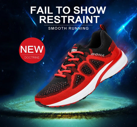 BONA Sneakers Men Shoes Sport Mesh Trainers Lightweight Baskets Femme Running Shoes Outdoor Athletic Shoes Men - Zen Fit Plus