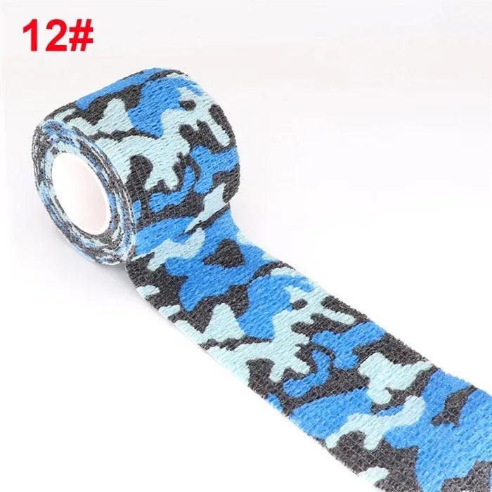 4.8m Camouflage Elastic Bandage Wrap Tape Hunt Disguise Self Adhesive Sports Protector Knee Finger Ankle Athletic Bands - Zen Fit Plus