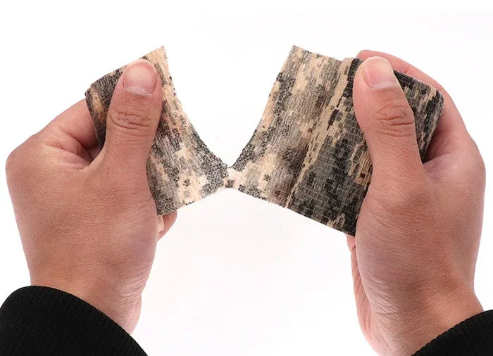 4.8m Camouflage Elastic Bandage Wrap Tape Hunt Disguise Self Adhesive Sports Protector Knee Finger Ankle Athletic Bands - Zen Fit Plus