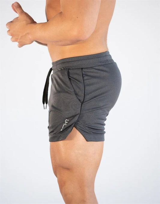 GITF Mens Gym Training Shorts Men Sports Casual Clothing Fitness Workout Running Grid quick-drying compression Shorts Athletics Zen fit plus