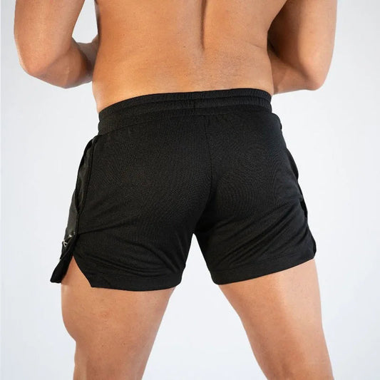 GITF Mens Gym Training Shorts Men Sports Casual Clothing Fitness Workout Running Grid quick-drying compression Shorts Athletics Zen fit plus