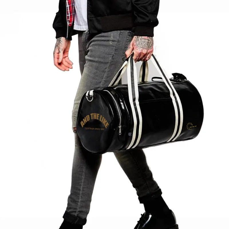 Sport Gym Bag for Women Men Shoulder Bags With Shoes Storage Pocket Fitness Training Waterproof Leather Travel Bag Handbag Daily Zen fit plus