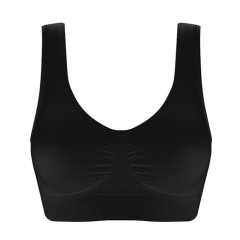 Women Wireless Sports Bra Fitness Running Vest Gym Workout Underwear Padded Tops Bralette Breathable Brassiere Push Up Bras Zen fit plus