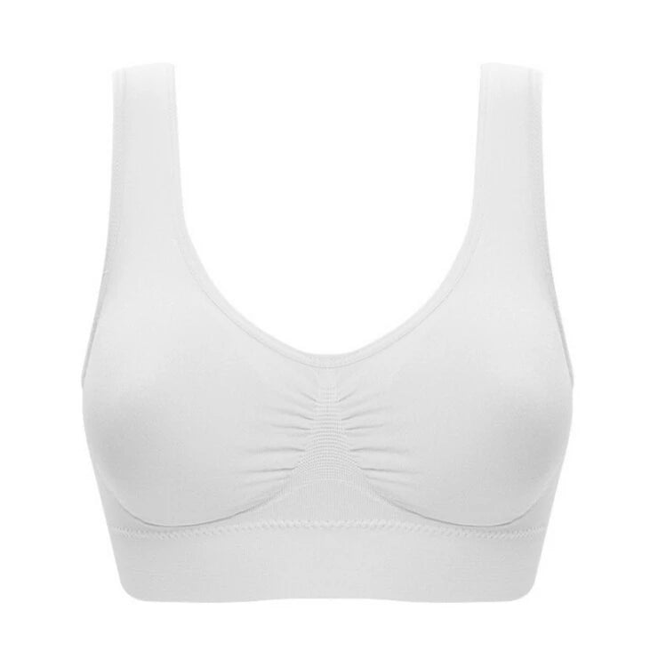 Women Wireless Sports Bra Fitness Running Vest Gym Workout Underwear Padded Tops Bralette Breathable Brassiere Push Up Bras Zen fit plus