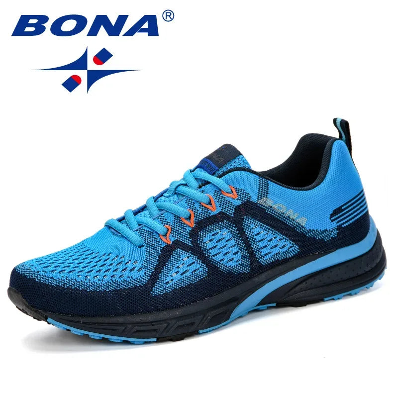 BONA Sneakers Men Shoes Sport Mesh Trainers Lightweight Baskets Femme Running Shoes Outdoor Athletic Shoes Men - Zen Fit Plus