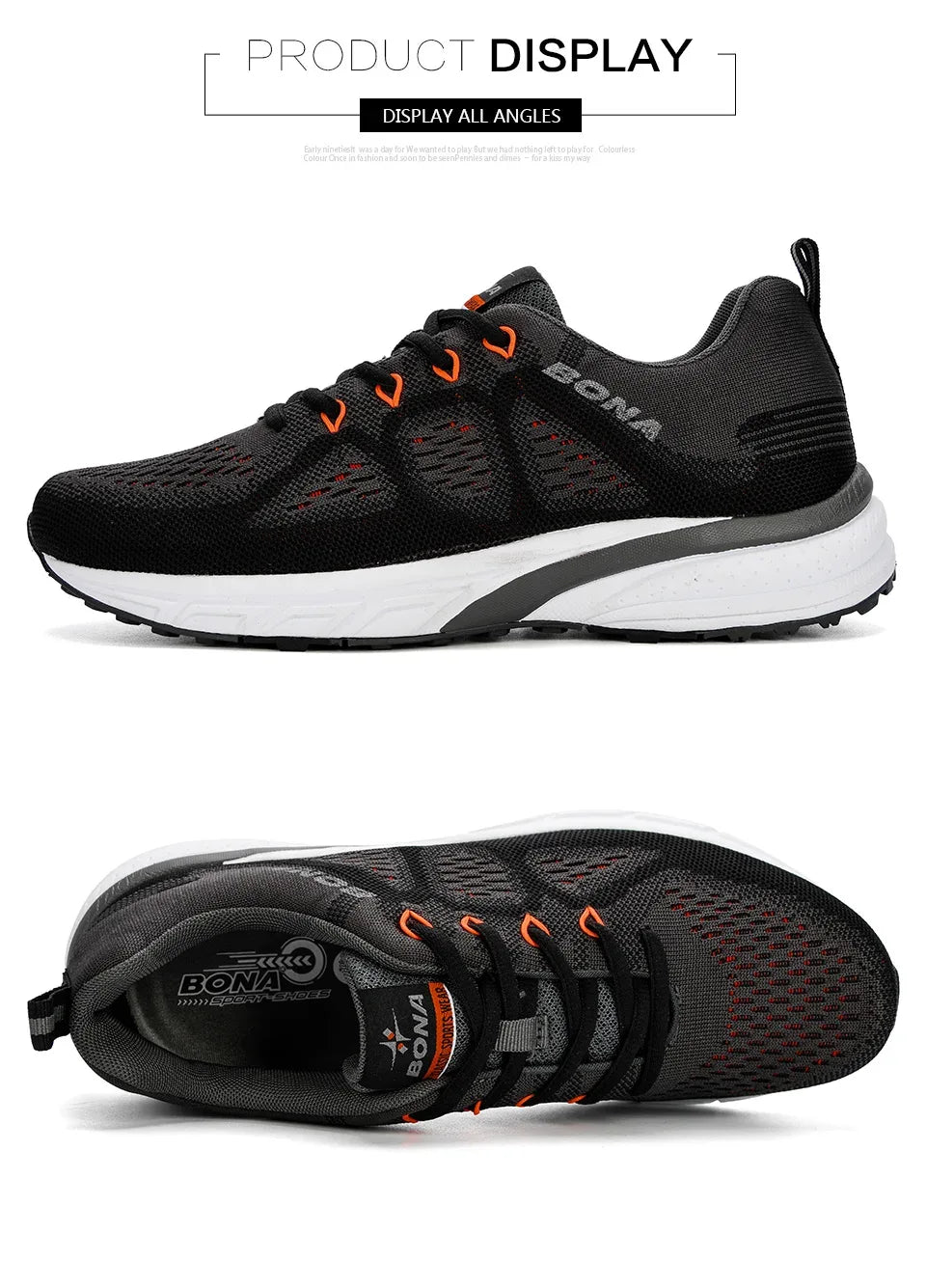 BONA Sneakers Men Shoes Sport Mesh Trainers Lightweight Baskets Femme Running Shoes Outdoor Athletic Shoes Men - Zen Fit Plus