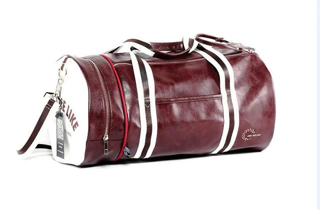 Sport Gym Bag for Women Men Shoulder Bags With Shoes Storage Pocket Fitness Training Waterproof Leather Travel Bag Handbag Daily Zen fit plus