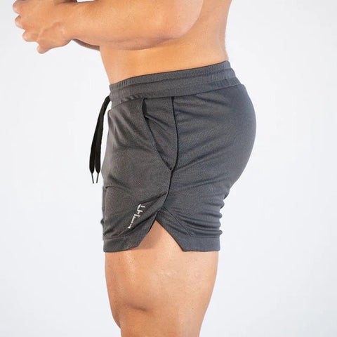 GITF Mens Gym Training Shorts Men Sports Casual Clothing Fitness Workout Running Grid quick-drying compression Shorts Athletics Zen fit plus