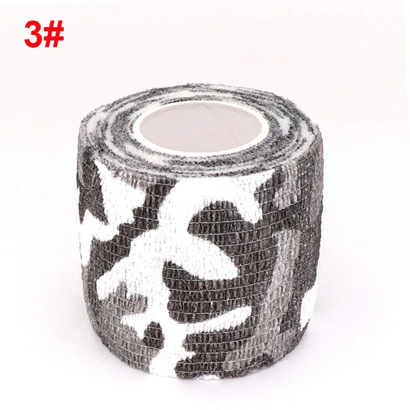 4.8m Camouflage Elastic Bandage Wrap Tape Hunt Disguise Self Adhesive Sports Protector Knee Finger Ankle Athletic Bands Zen fit plus